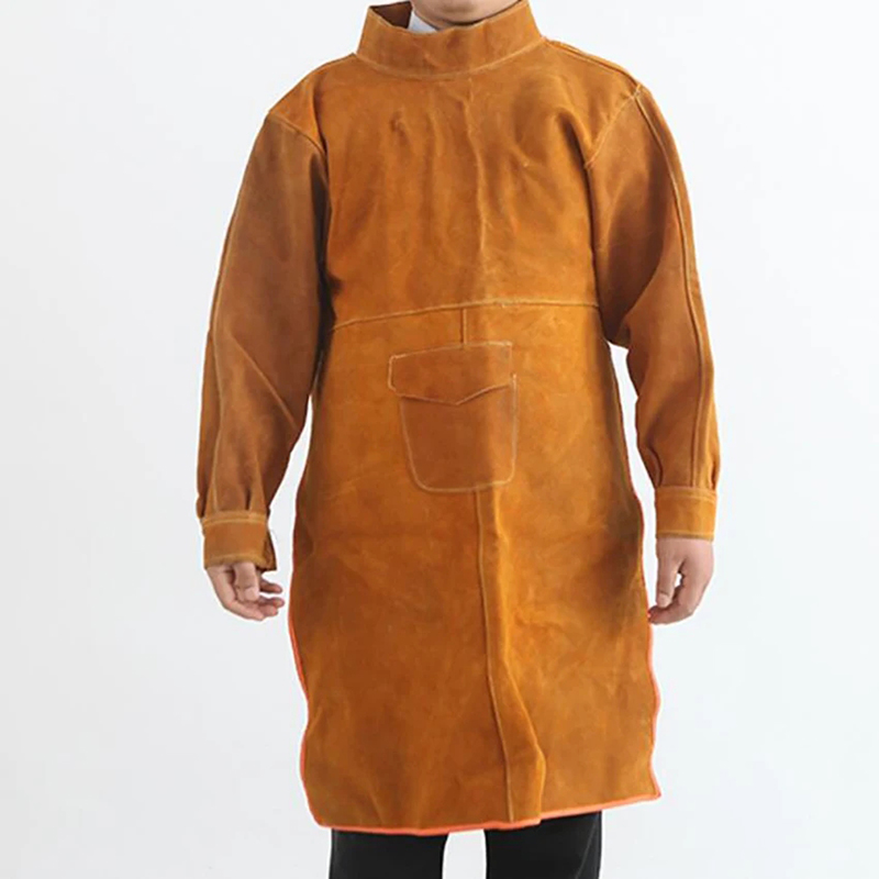 Woodworking Apron - 소가죽 용접복, 105CM 길이의 헤비듀티 용접