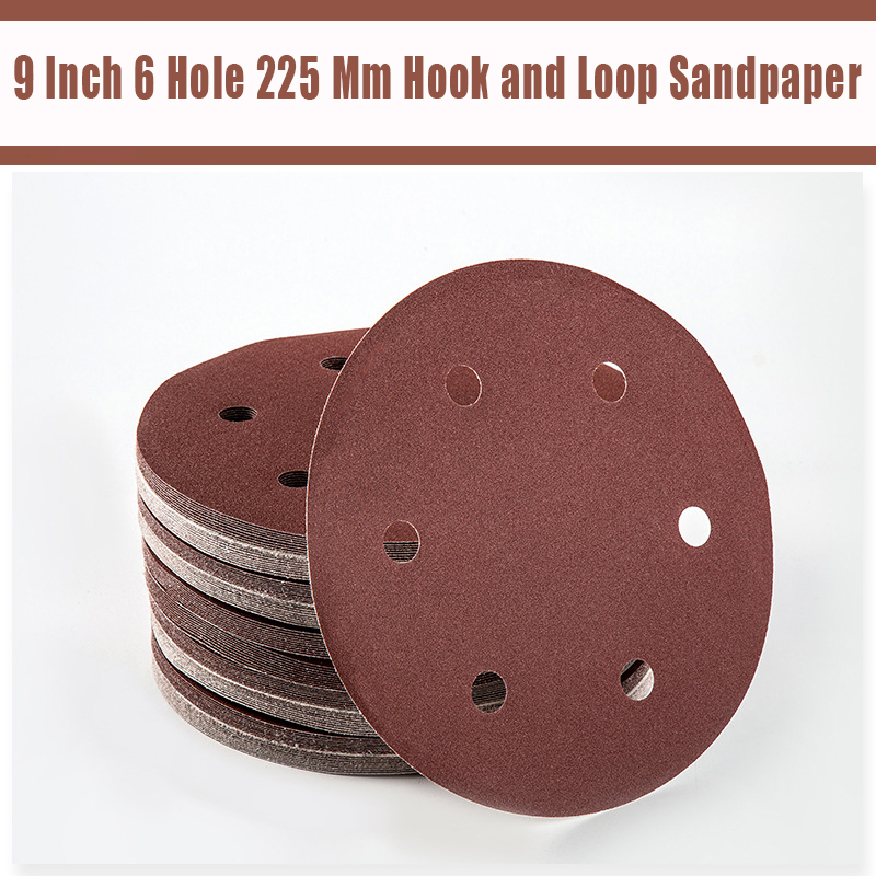 Woodworking Wallpaper - 20개 9인치 6홀 225mm 벽 샌더