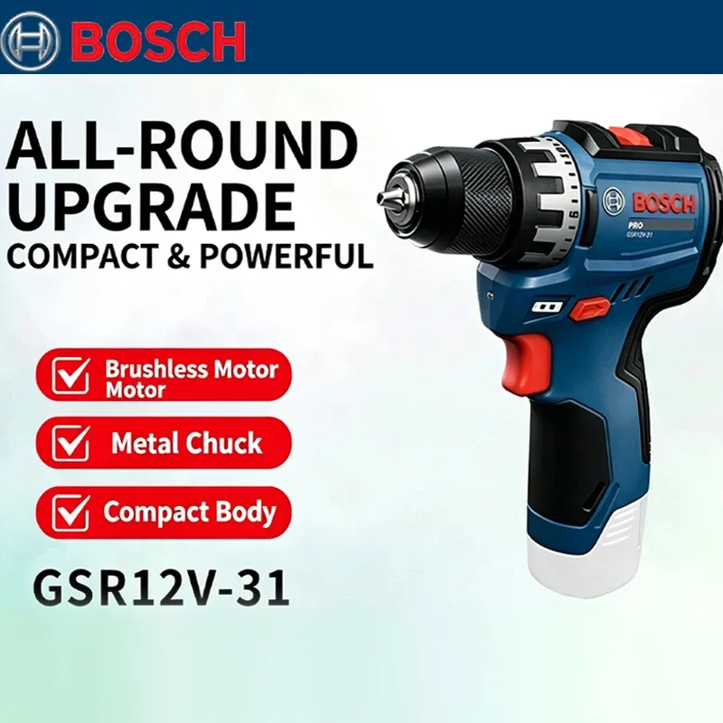 보쉬 GSR 12V-31 브러시리스 전기 드릴 고토크  - Woodworking Drill 리뷰 및 가격