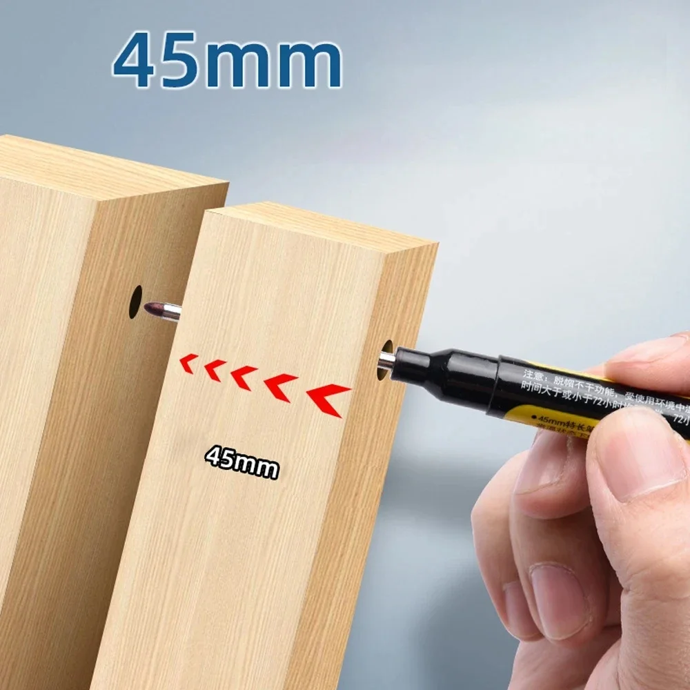 다용도 45mm 딥 드릴 홀 롱 니브 방수 마커 펜 ( - Woodworking Drill 리뷰 및 가격