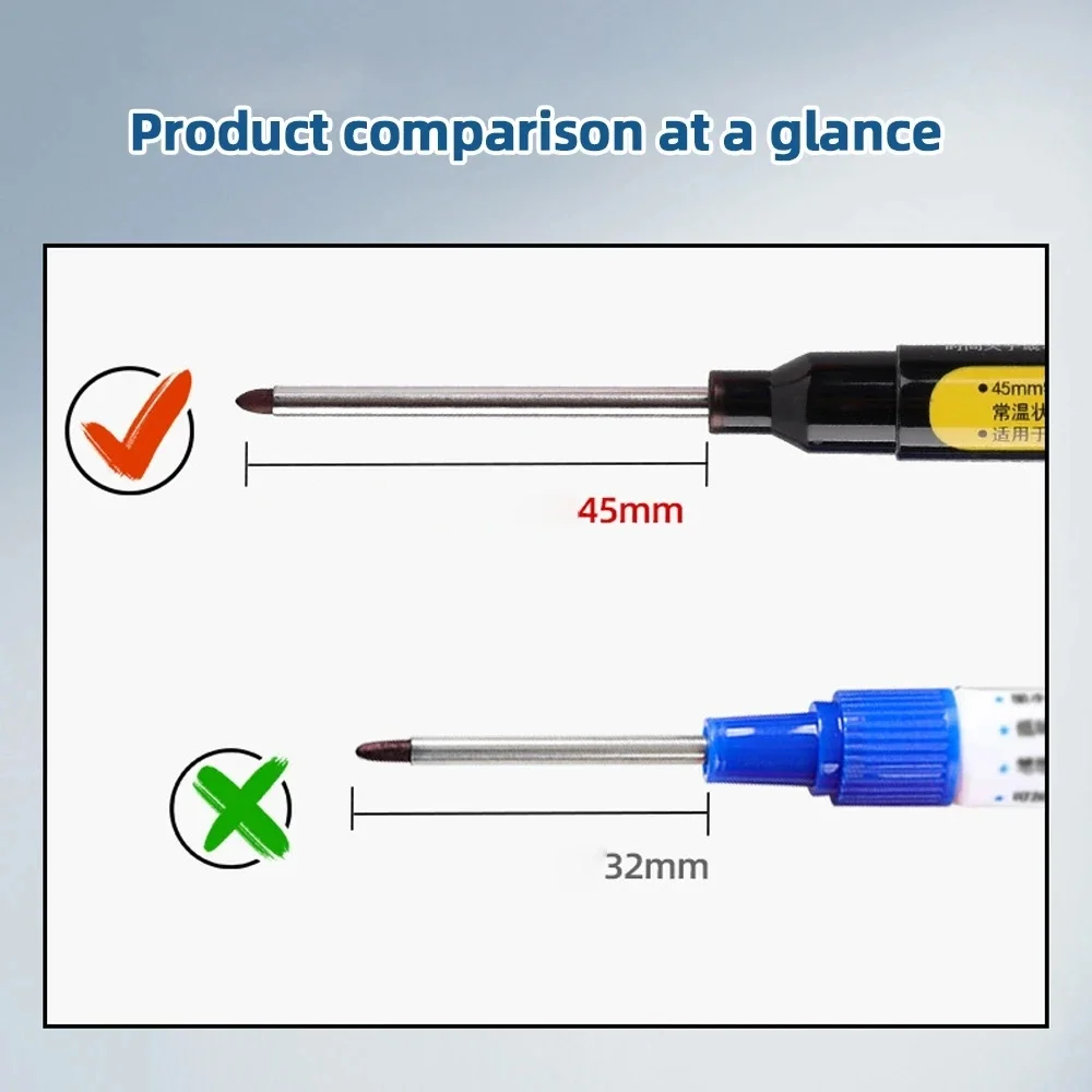 다용도 45mm 딥 드릴 홀 롱 니브 방수 마커 펜 ( - Woodworking Drill 리뷰 및 가격