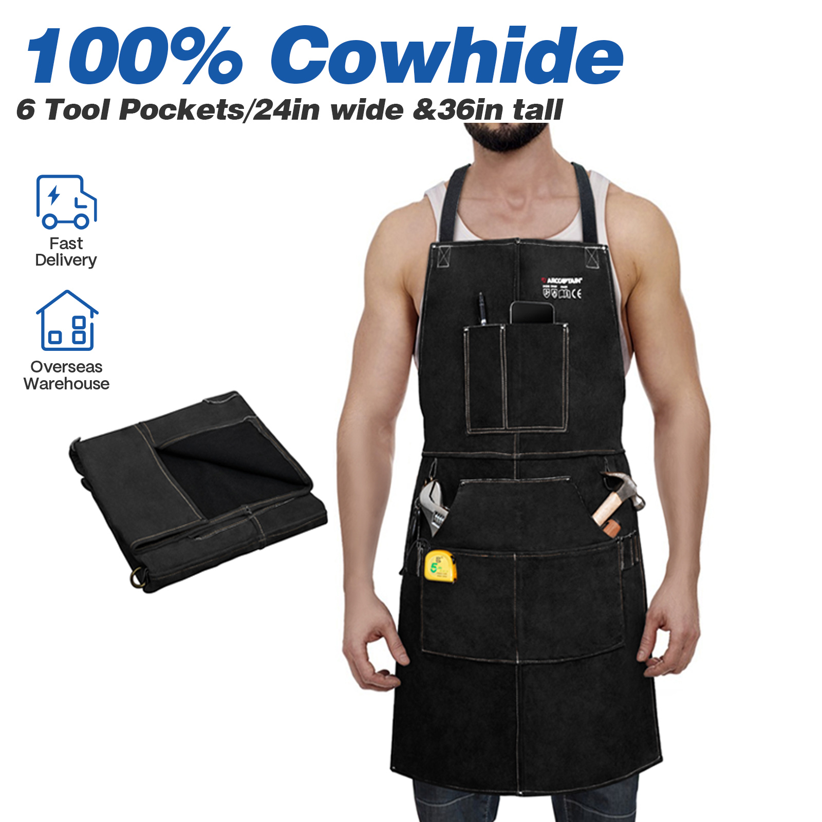 ARCCAPTAIN 가죽 용접 작업 앞치마 열 불꽃 방 - Woodworking Apron 리뷰 및 가격
