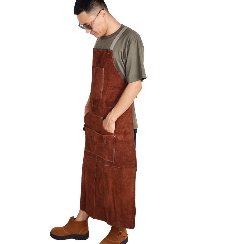 소가죽 용접복 앞치마 세탁 가능한 단열 소가죽 용접 앞 - Woodworking Apron 리뷰 및 가격