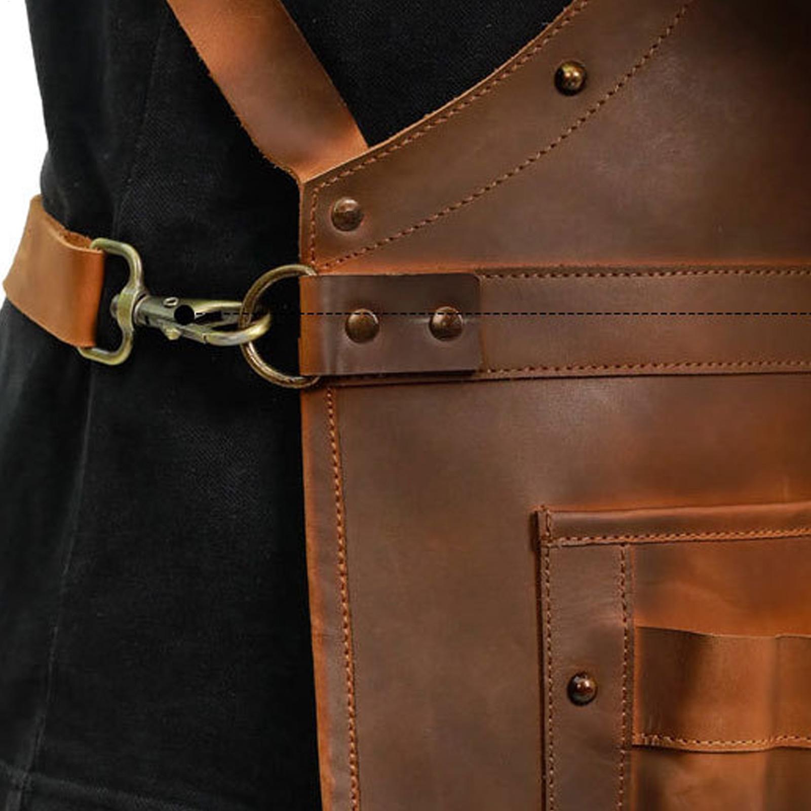 다양한 포켓이 있는 가죽 앞치마, 방수 조절 가능한 스 - Woodworking Apron 리뷰 및 가격